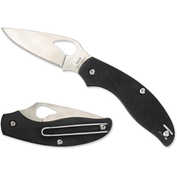Spyderco 2024 Spyderco Tern G-10 Black Slip Joint Plain SPY-BY23GP - main